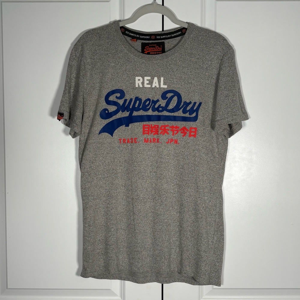 Superdry Grey Logo Tee